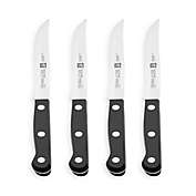 ZWILLING&reg; Gourmet Steak Knives in Black (Set of 4)