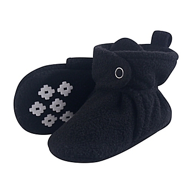 Little Treasure Size 0-6M Fleece Scooties in Black. View a larger version of this product image.