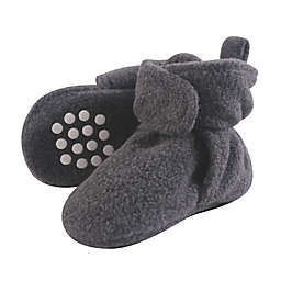Luvable Friends® Size 0-6M Scooties Fleece Booties in Charcoal