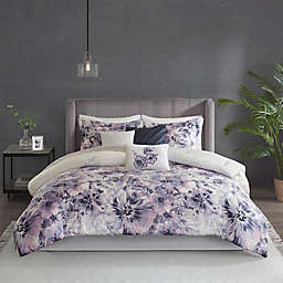 Madison Park Enza 7-Piece Queen Comforter Set in Purple