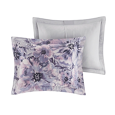 Madison Park Enza 3-Piece King/California King Duvet Cover Set in Purple. View a larger version of this product image.