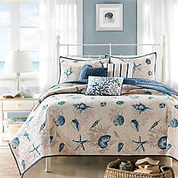 Madison Park Bayside Twin/Twin XL Coverlet Set in Blue