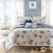 Madison Park Bayside Full/Queen Coverlet Set in Blue