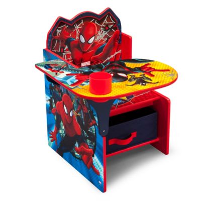 spiderman desk and chair set