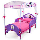 Alternate image 2 for Delta Children&reg; Disney&reg; Minnie Mouse Canopy Toddler Bed in Pink