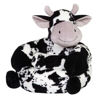 Trend Lab&reg; Plush Cow Children&#39;s Chair in Black/White