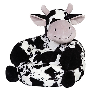 Trend Lab&reg; Plush Cow Children&#39;s Chair in Black/White. View a larger version of this product image.