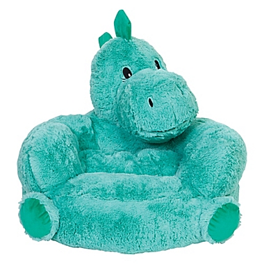 Trend Lab&reg; Plush Dinosaur Chair Dinosaur Chair in Teal. View a larger version of this product image.
