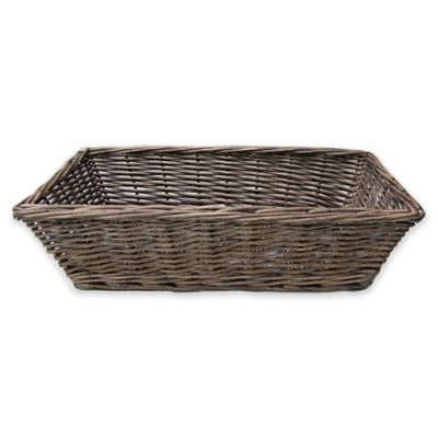 Bee &amp; Willow&trade; Wicker Bread Basket in Grey