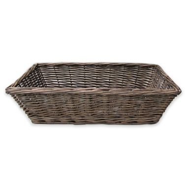 Bee &amp; Willow&trade; Wicker Bread Basket in Grey. View a larger version of this product image.