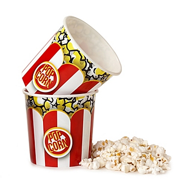 Wabash Valley Farms Striped Popcorn Tubs in Red/White (Set of 2). View a larger version of this product image.