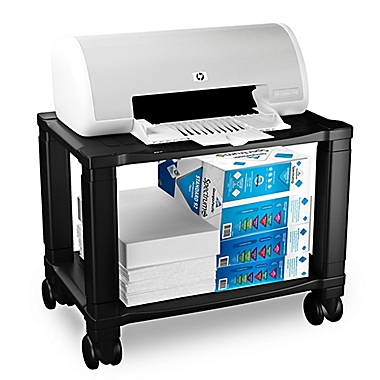 2-Tier Printer Stand in Black. View a larger version of this product image.