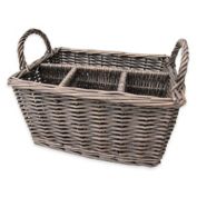 Bee &amp; Willow&trade; Wicker Flatware Caddy in Grey