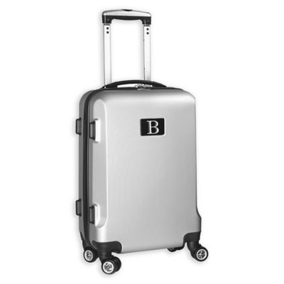 Denco Initial &quot;B&quot; 21-Inch Hardside Spinner Carry On Luggage in Silver