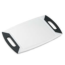 Oneida® Colourgrip® Charcoal Handle Cutting Board in White