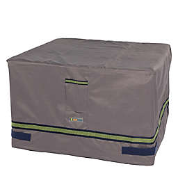 Soteria Polyester Water-Resistant Square Fire Pit Cover in Grey