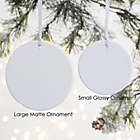 Alternate image 1 for 1-Sided Glossy Cozy Cabin Personalized Ornament- Small