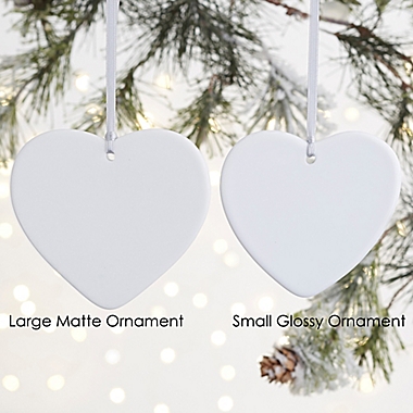 2-Sided Glossy Laurels of Love Personalized Wedding Ornament- Small. View a larger version of this product image.