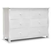 Sorelle Princeton Elite 6-Drawer Double Dresser in White
