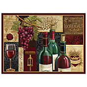 MHF Home Wine Cellar Placemats in Burdundy (Set of 4)