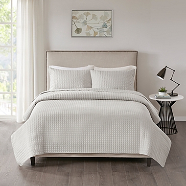 510 Designs Otto King/California King Coverlet in Grey. View a larger version of this product image.