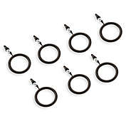 Cambria&reg; Estate Round Clip Rings in Matte Brown (Set of 7)