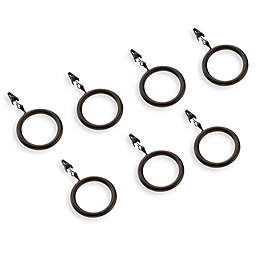 Cambria® Estate Round Clip Rings in Matte Brown (Set of 7)