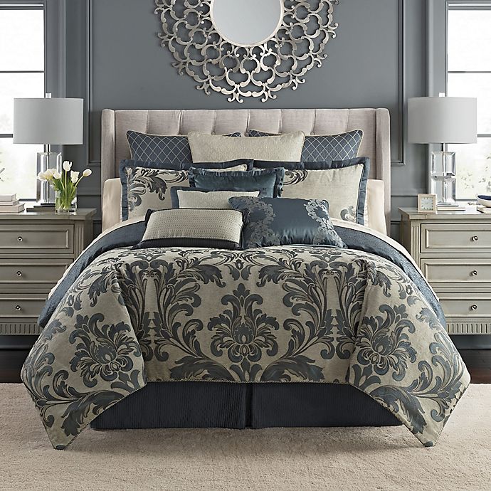 Waterford Everett Reversible Comforter, California King Comforter Sets Bed Bath And Beyond