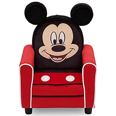 Delta Children&reg; Disney&reg; Mickey Mouse Figural Upholstered Kids Chair in Red/Black. View a larger version of this product image.