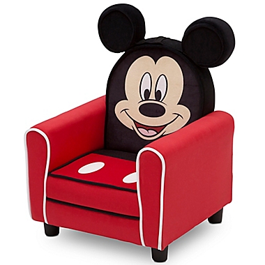 Delta Children&reg; Disney&reg; Mickey Mouse Figural Upholstered Kids Chair in Red/Black. View a larger version of this product image.