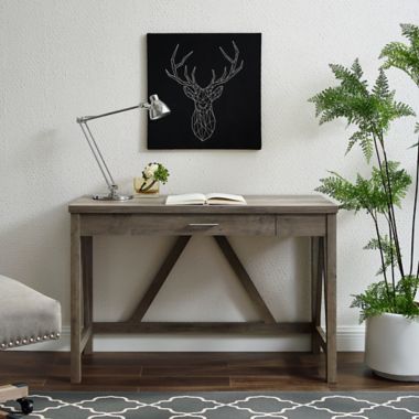Forest Gate&trade; 46-Inch A-Frame Desk in Grey Wash. View a larger version of this product image.