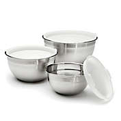 Cuisinart&reg; 3-Piece Stainless Steel Mixing Bowl Set with Lids