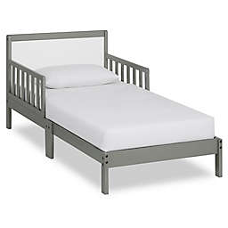 Dream On Me Brookside Toddler Bed in Grey/White