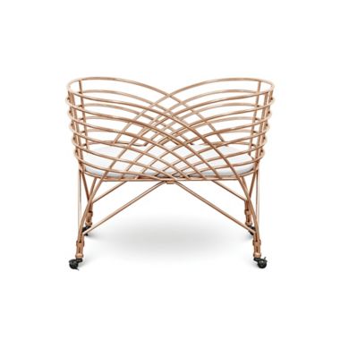 Nursery Works Aura Bassinet in Rose Gold. View a larger version of this product image.