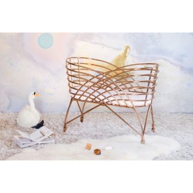 Nursery Works Aura Bassinet in Rose Gold. View a larger version of this product image.