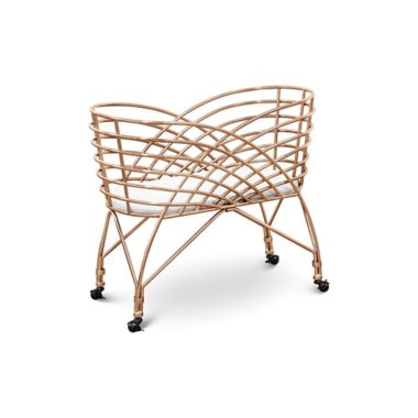 Nursery Works Aura Bassinet in Rose Gold. View a larger version of this product image.