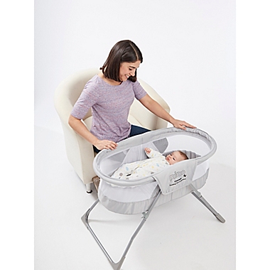 Primo&reg; Cocoon Folding Travel Bassinet in Grey. View a larger version of this product image.