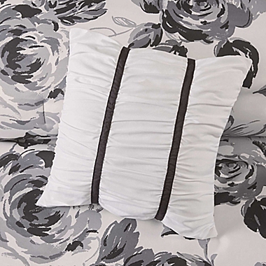 Intelligent Design Dorsey Reversible Full/Queen Comforter Set in Black/White. View a larger version of this product image.