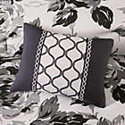 Alternate image 5 for Intelligent Design Dorsey Reversible Full/Queen Comforter Set in Black/White