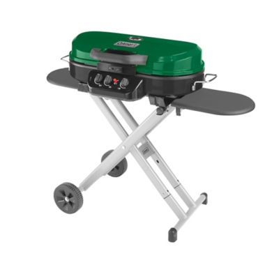 Coleman Roadtrip 285 Portable Stand-Up 3-Burner Propane Grill In Green