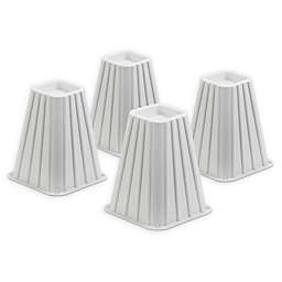 Honey-Can-Do® Bed Risers in Ivory (Set of 4)