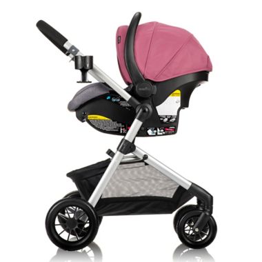 Evenflo&reg; Pivot&trade; Modular Travel System in Dusty Rose. View a larger version of this product image.