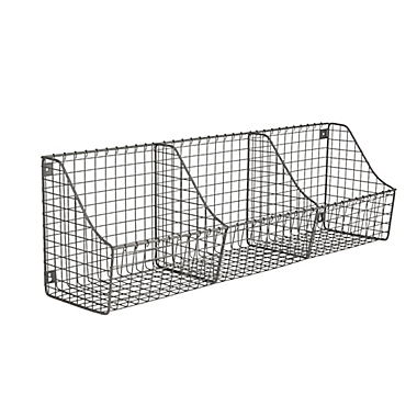 Simple Farmhouse Wire Basket 7" x 19" 