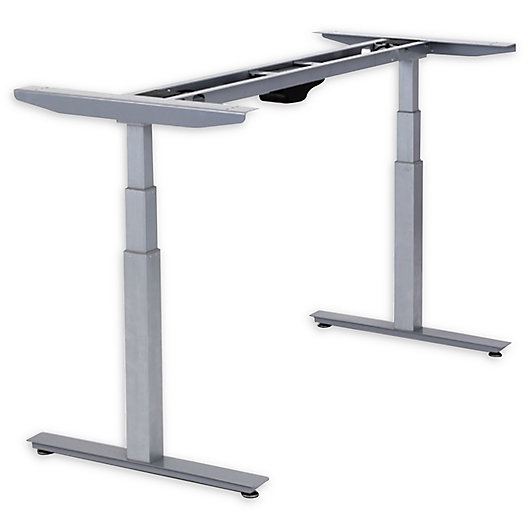 Alternate image 1 for Rise Up Electric Adjustable Height Standing Desk Frame in Grey