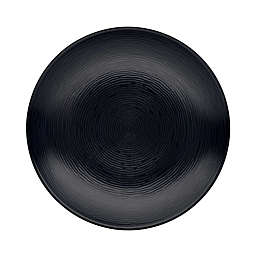Noritake® Black on Black Swirl Round Dinner Plate