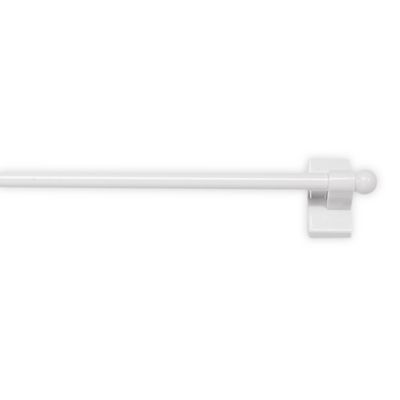 Bravada Multi-Use Adjustable 16-28" Magnetic Curtain Rod Silver 
