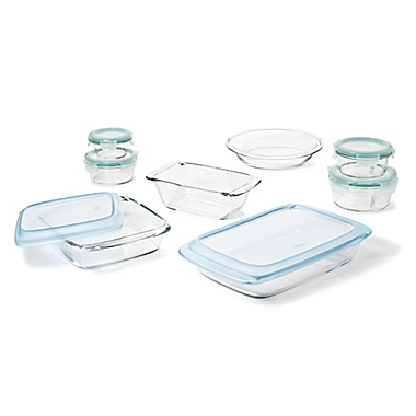 OXO Good Grips&reg; 14-Piece Glass Baking Dish Set with Lids. View a larger version of this product image.