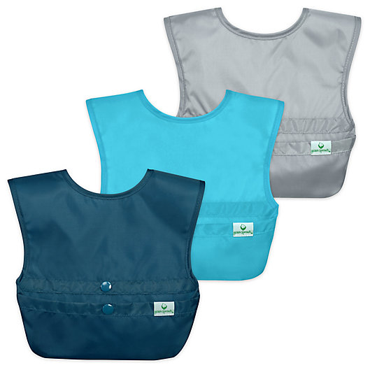 Alternate image 1 for green sprouts® Snap + Go® 3-Pack Easy-Wear Bib Set