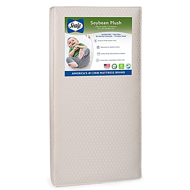 Sealy&reg; Soybean Plush Crib and Toddler Mattress. View a larger version of this product image.