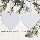 Alternate image 1 for 1-Sided Glossy Laurels of Love Personalized Wedding Ornament- Small